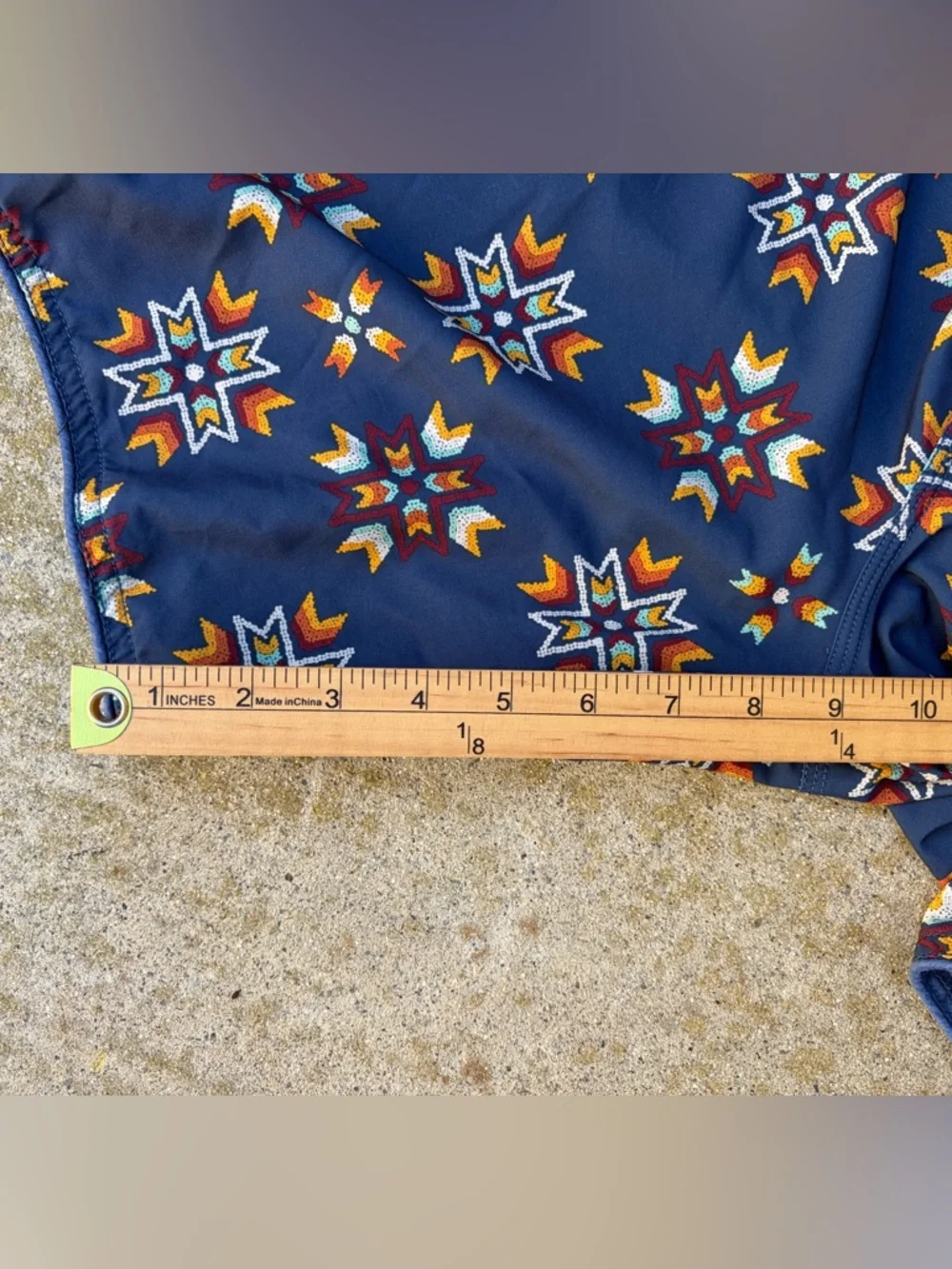Men's Roark Board Shorts Multicolor Geometric 34 Aztec Southwest Beach Surf Swim